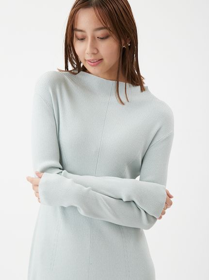 マルチWAYオフショルダーリブニットワンピース(ニットワンピース