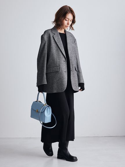 マルチWAYオフショルダーリブニットワンピース(ニットワンピース