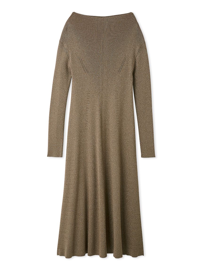 マルチWAYオフショルダーリブニットワンピース(ニットワンピース