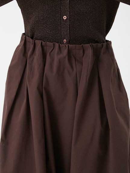 セットアイテム】ポロ衿ニットタックフレアスカートコーデSET