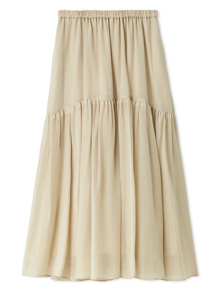 セットアイテム】衿付きニットティアードスカートコーデSET