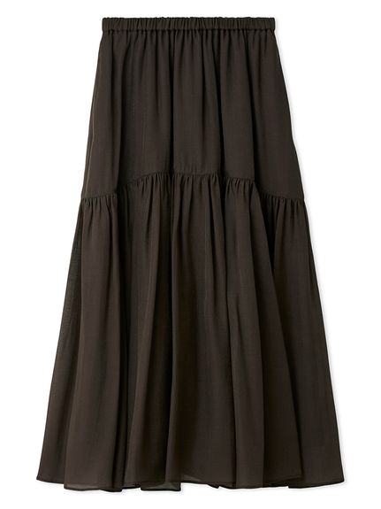 セットアイテム】衿付きニットティアードスカートコーデSET