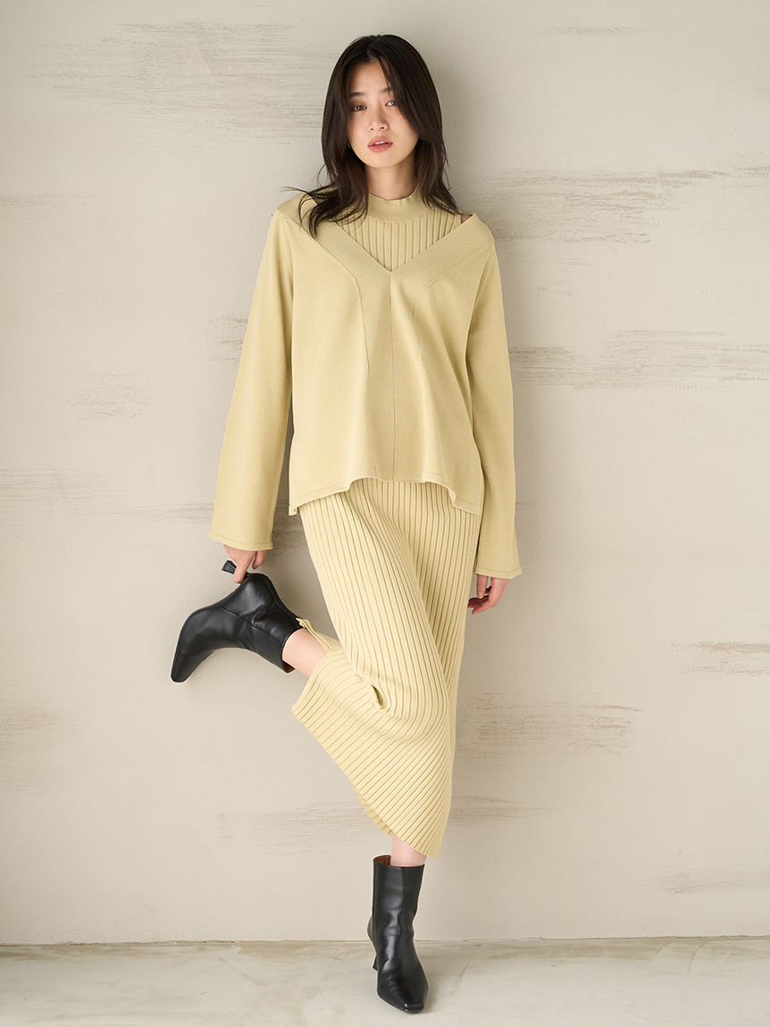 WEB限定】ニットセットアップ(ロングワンピース)｜ワンピース｜Mila