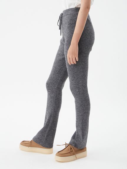 アルパカ混リブニットレギンスパンツ(ニットパンツ)｜パンツ｜Mila