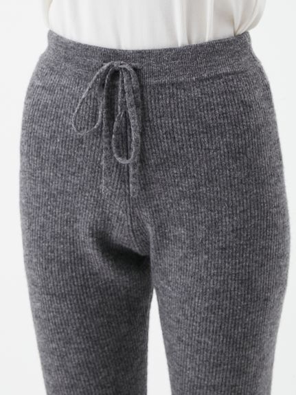 アルパカ混リブニットレギンスパンツ(ニットパンツ)｜パンツ｜Mila