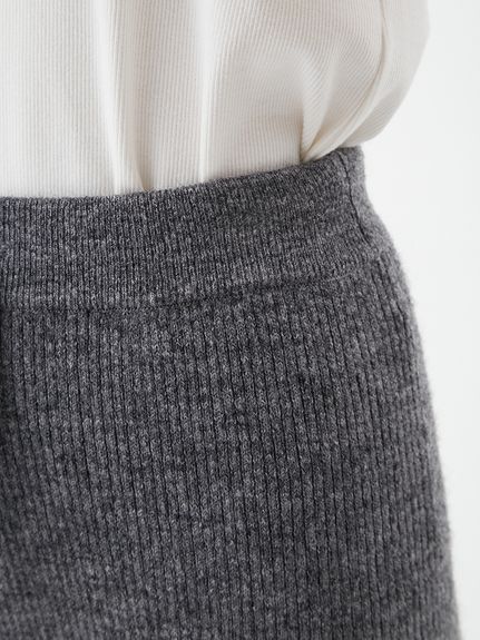 ドゥーズィエムクラス ALMARIB レギンス カシミヤ混リブニットパンツ