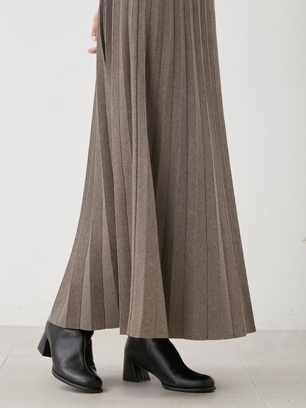 ミラオーウェンニットスカート Mila Owen（ミラオーウェン）の「フィット＆フレアニットスカート