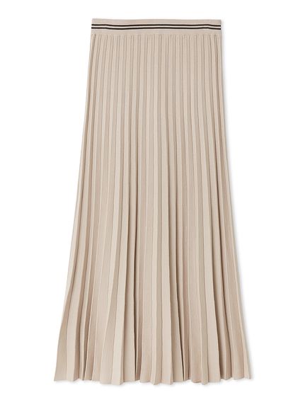 セットアップ対応】ニットプリーツスカート(ニットスカート