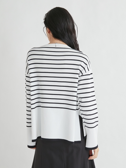 ボートネックスリットボーダーニットトップス ニット トップス Mila Owen ミラオーウェン の通販サイト 公式