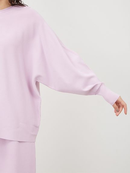 クルーネックルーズフィットニットプルオーバー【手洗い可能】(ニット  