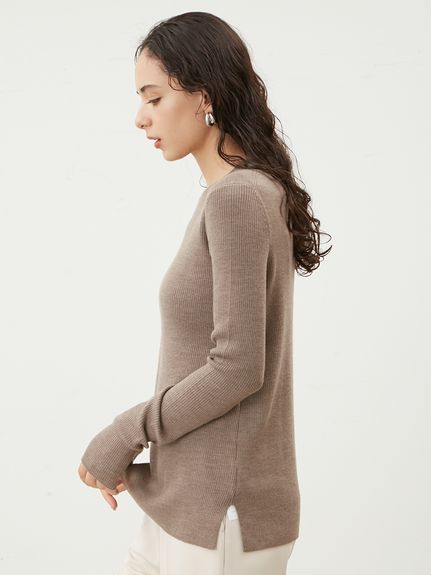 美品 Mila Owen ミラオーウェン グリーン ノルディックニット
