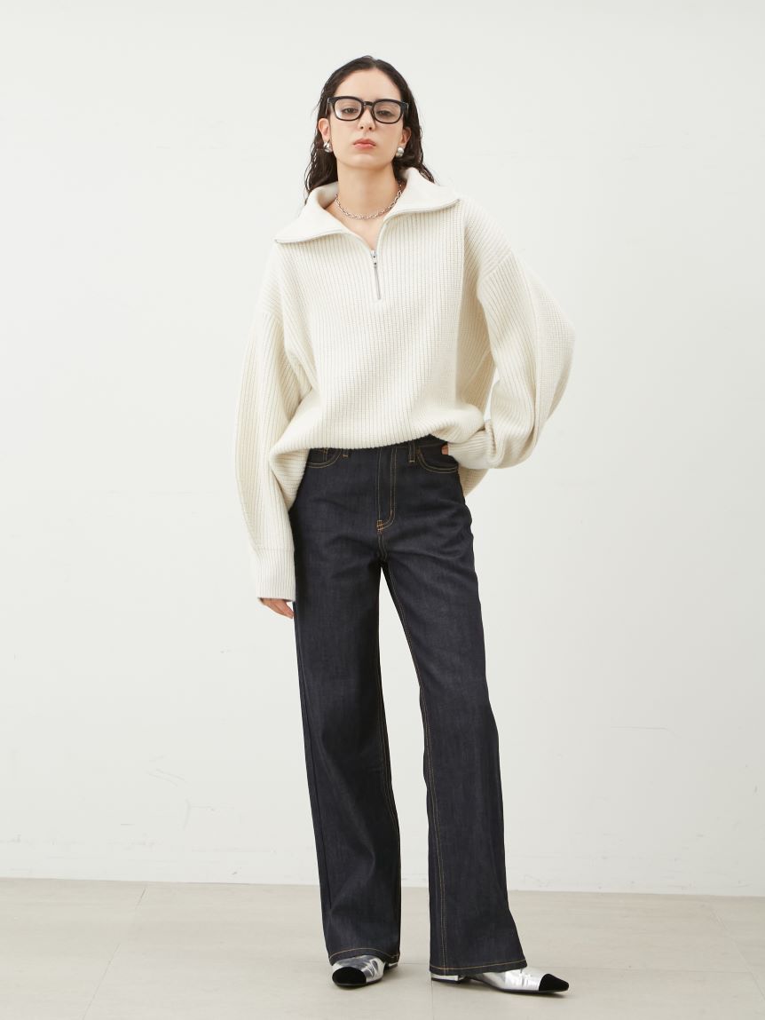 衿付スキッパーニットプルオーバー(ニット)｜トップス｜Mila Owen（ミラオーウェン）の通販サイト 【公式】