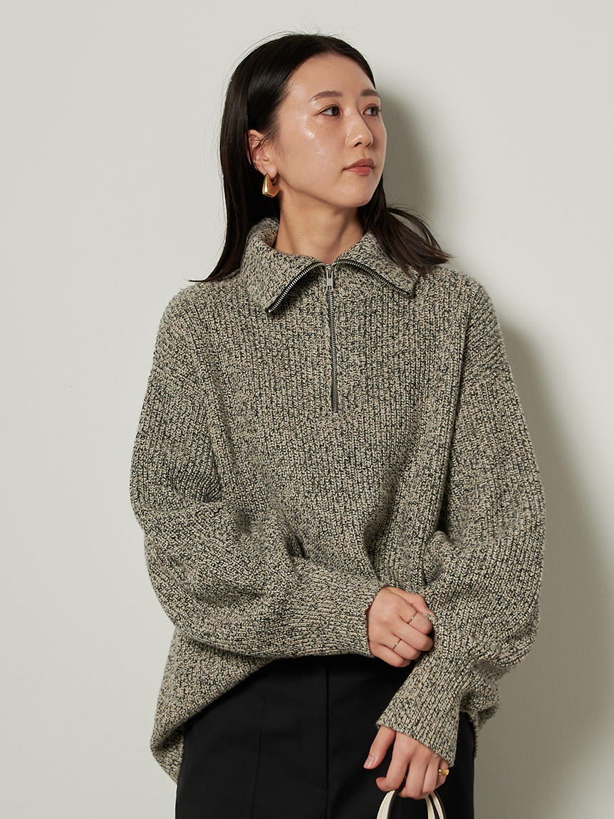 衿付スキッパーニットプルオーバー(ニット)｜トップス｜Mila Owen（ミラオーウェン）の通販サイト 【公式】