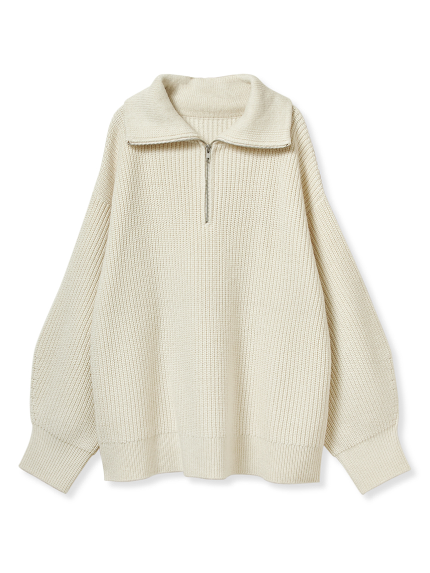 衿付スキッパーニットプルオーバー(ニット)｜トップス｜Mila Owen  