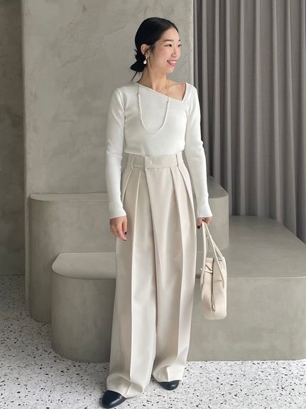 CHICWISH☆ビッグリボンリブニットトップス 4色入り☆ (Chicwish