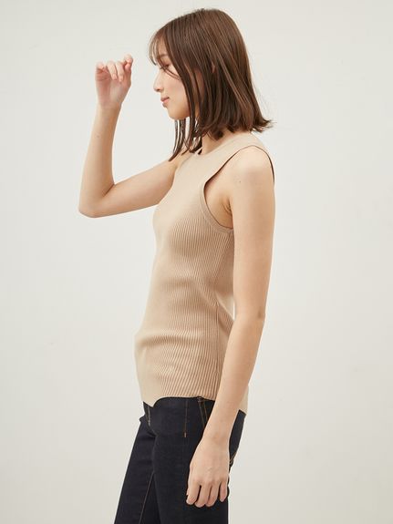 トップス mila スリーブデザインカットドッキングトップス(カットソー