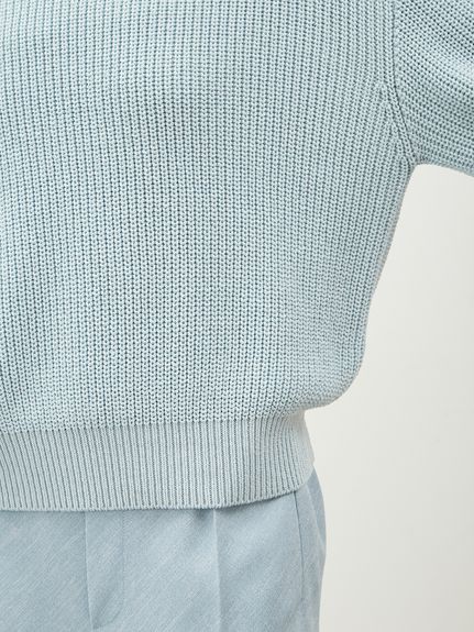 リネン混アゼ編みニットプルオーバー(ニット)｜トップス｜Mila