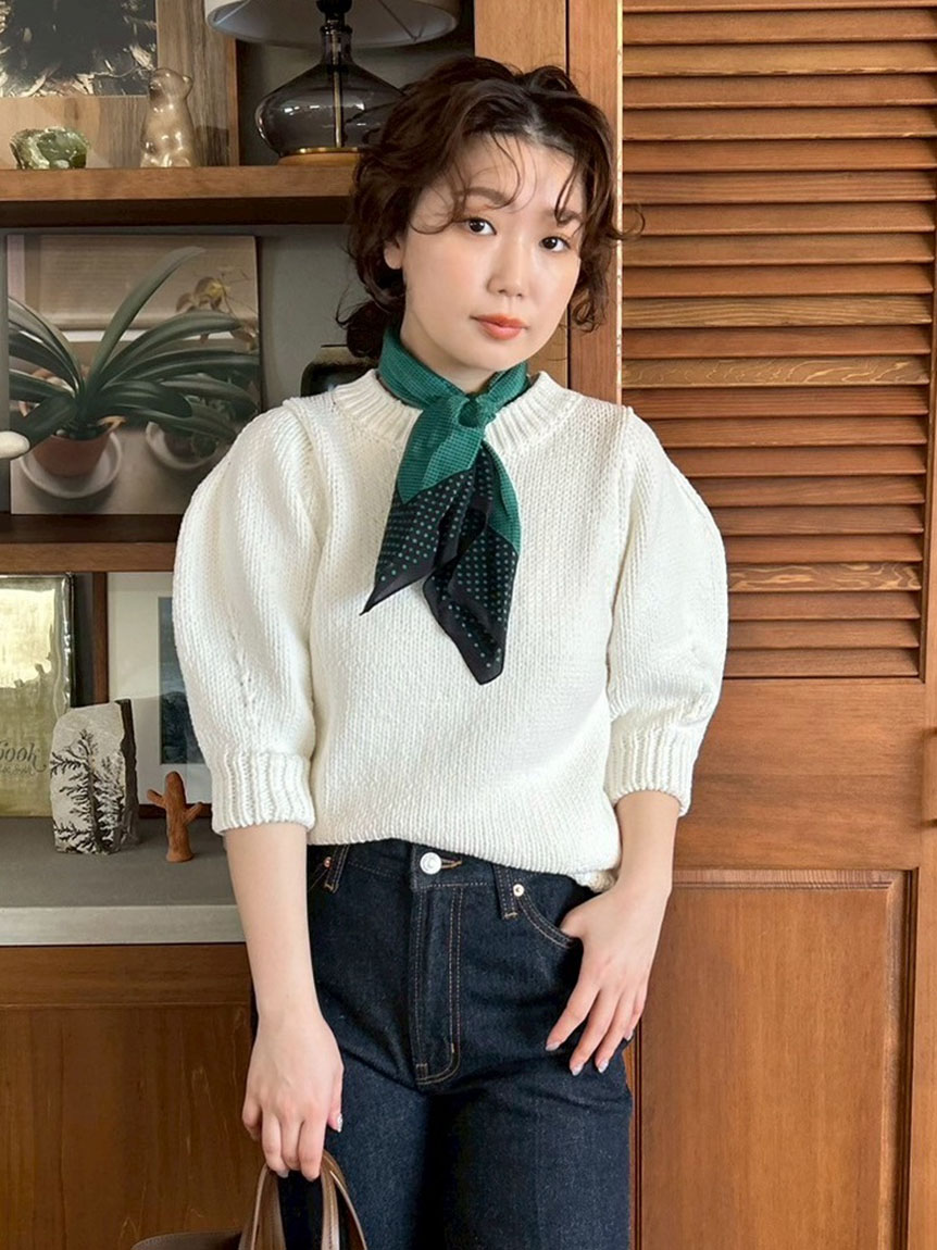 Mila Owen 黒 パフスリーブ トップス 新品