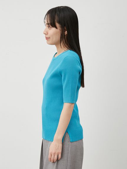 Mila Owen - ほぼ新品♡ミラオーウェン♡アルパカハーフスリーブニットPO セール】ウォッシャブルハーフスリーブニット（ニット/セーター