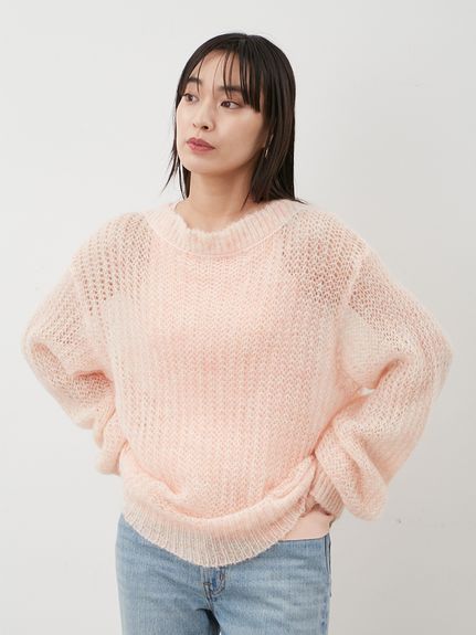 タンクSETローゲージモヘアルーズプルオーバー(ニット)｜トップス