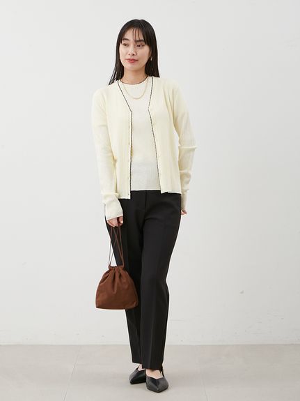 セットアップ対応】スカラップデザインアンサンブル半袖プルオーバー