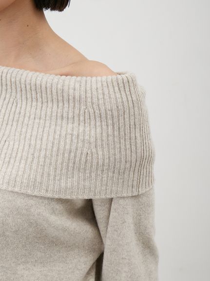 ピュアウールルーズ2wayオフショルニット(ニット)｜トップス｜Mila