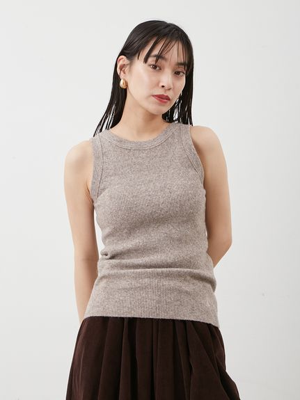 2wayアメスリウォームリブニットタンク(タンクトップ)｜トップス