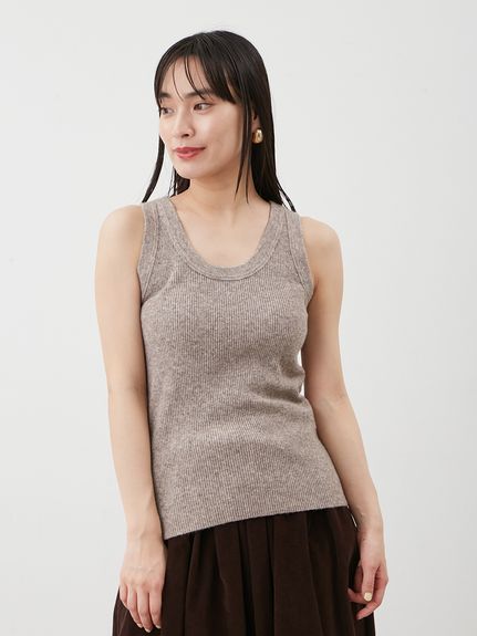 2wayアメスリウォームリブニットタンク(タンクトップ)｜トップス｜Mila