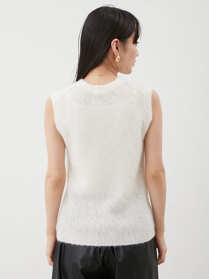 クルーネックノースリニットトップス(ニット)｜トップス｜Mila Owen