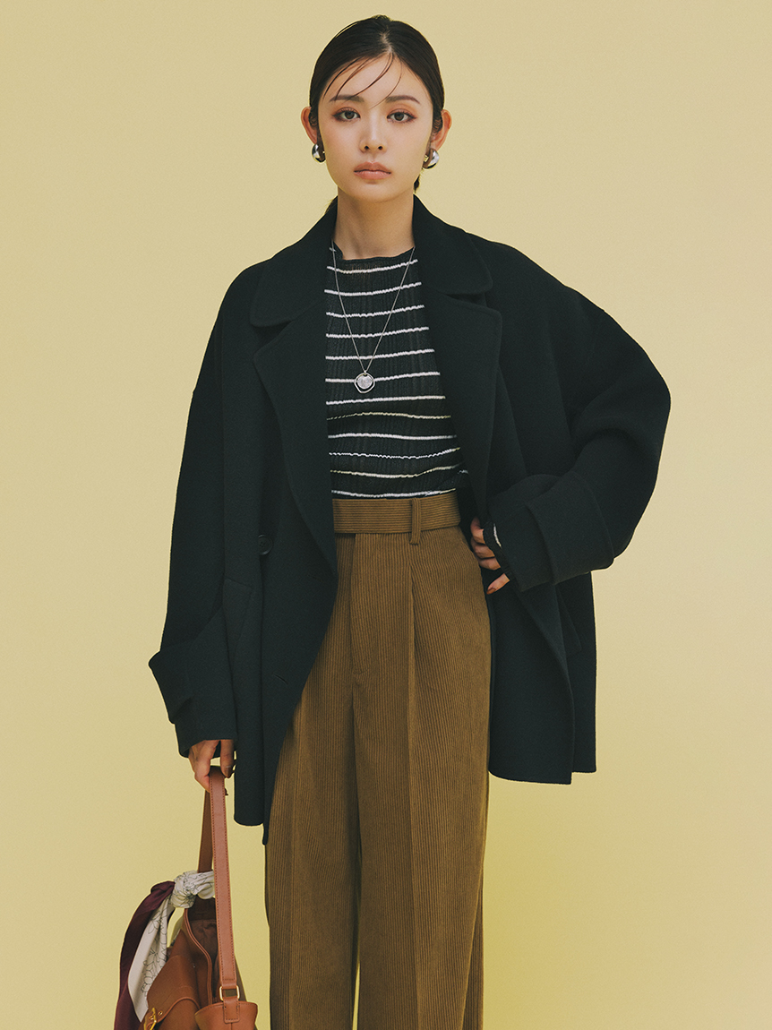 ヤマタイページ ラメ入りワイドボートネックニット（ニット/セーター