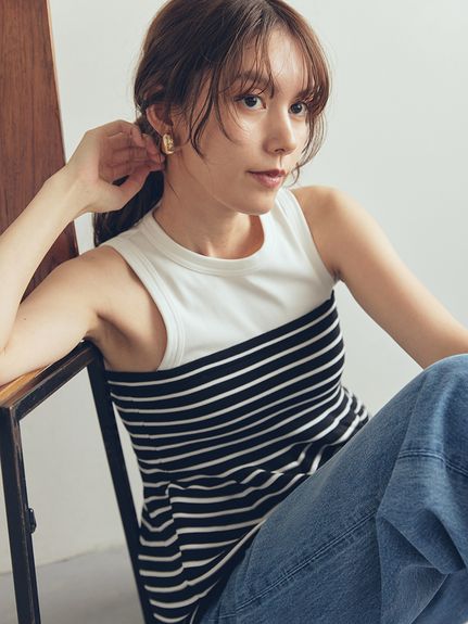 Mila Owen ペプラムベスト　アイボリー　新品 ミラオーウェン Mila Owen Vネックベスト セットアップ