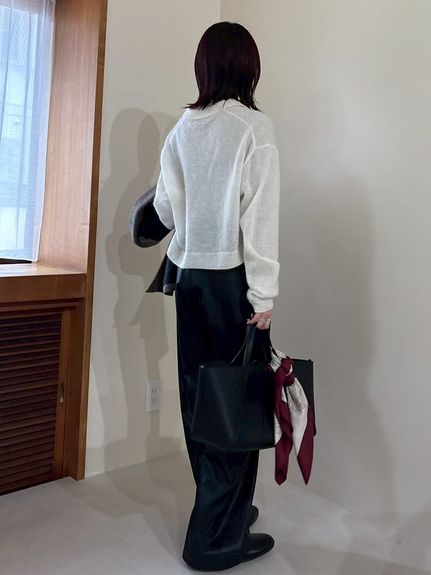 モヘア混シアーポロニットプルオーバー(ニット)｜トップス｜Mila Owen