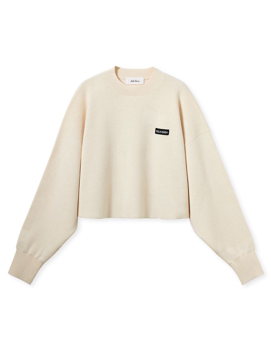 クロップドクルーネックニット(ニット)｜トップス｜Mila Owen（ミラ