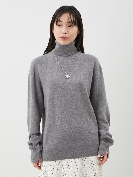 ウール100％ベーシックタートルネックニット(ニット)｜トップス｜Mila
