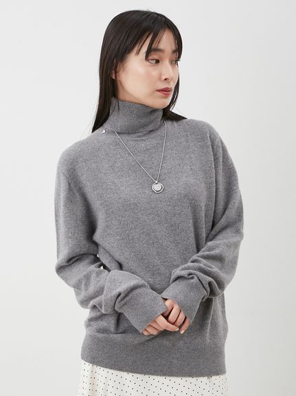 ウール100％ベーシックタートルネックニット(ニット)｜トップス｜Mila