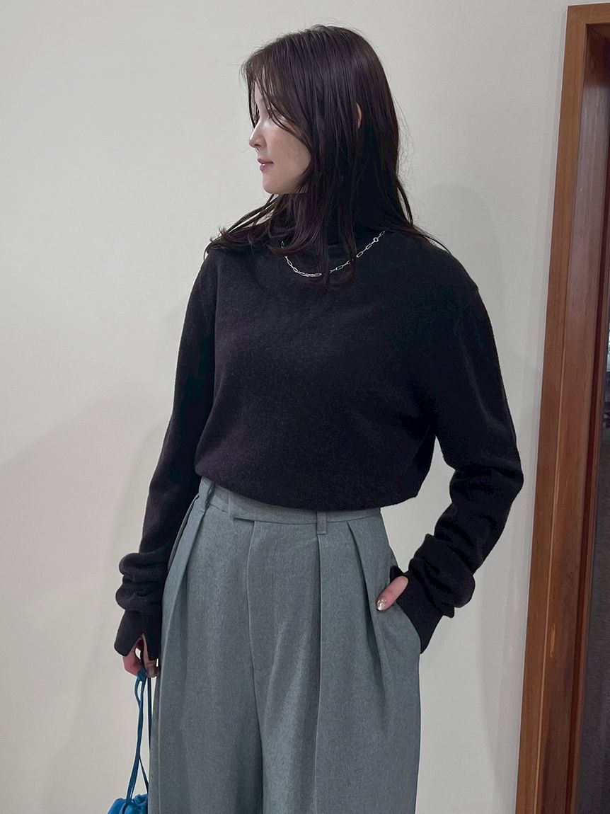 【本日終了】 LARDINI ウール100%タートルネックニット LARDINI (ラルディーニ) 無地 タートルネック ニット LDMML261IT61020