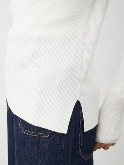 クルーネックリブニットプルオーバー(ニット)｜トップス｜Mila Owen