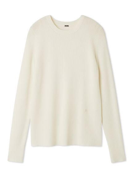 クルーネックリブニットプルオーバー(ニット)｜トップス｜Mila Owen