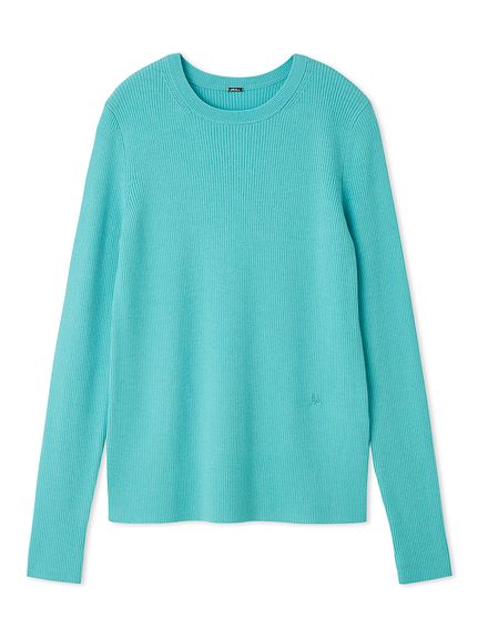 クルーネックリブニットプルオーバー(ニット)｜トップス｜Mila Owen