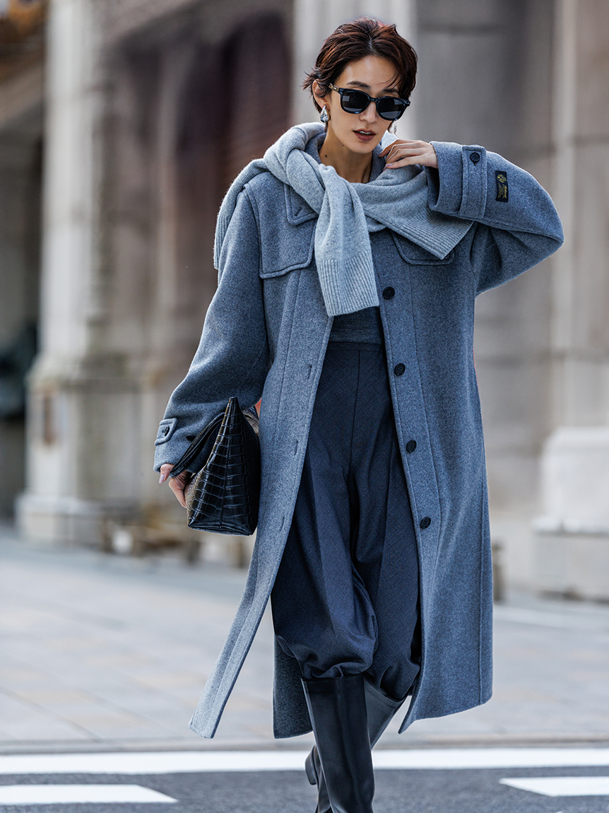 タートルネックリブニットプルオーバー(ニット)｜トップス｜Mila Owen