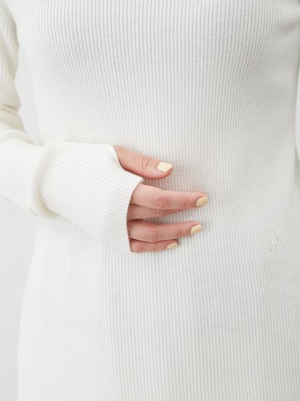 タートルネックリブニットプルオーバー(ニット)｜トップス｜Mila Owen