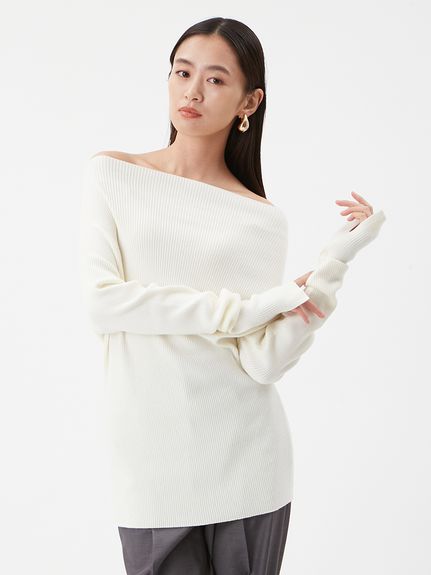 オフショルラメニット(ニット)｜トップス｜Mila Owen（ミラオーウェン