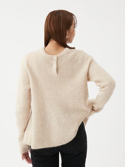 4WAYモヘヤラメペプラムニットプルオーバー(ニット)｜トップス｜Mila