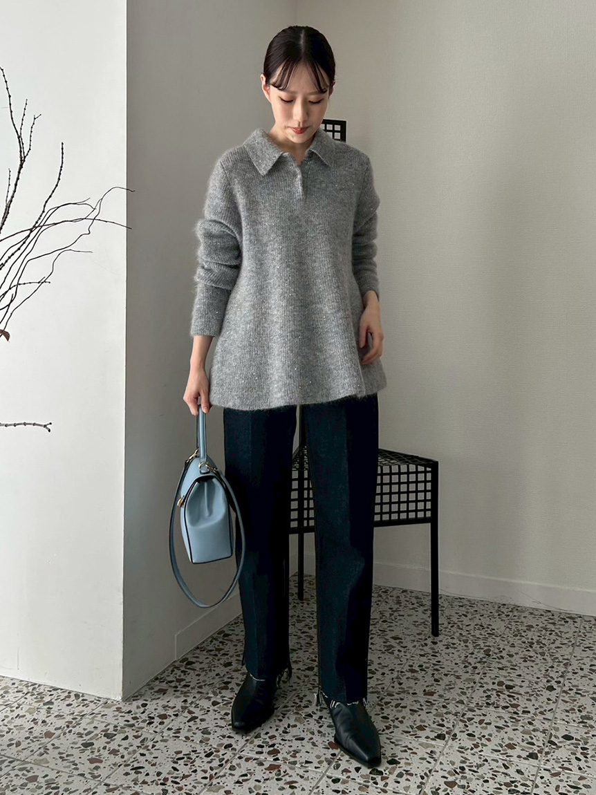 【Mila Owen】4wayモヘヤラメペプラムニット 4WAYモヘヤラメペプラムニットプルオーバー(ニット)｜トップス｜Mila