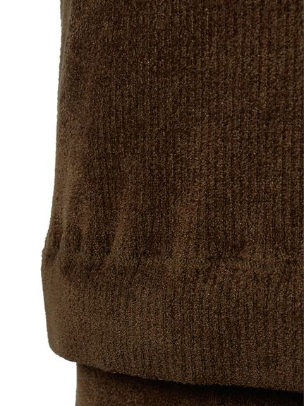 セットアップ対応】モールヤーンタートルニットプルオーバー(ニット