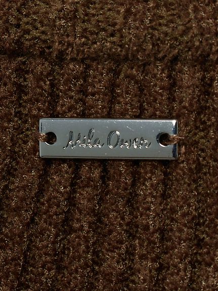 セットアップ対応】モールヤーンタートルニットプルオーバー(ニット