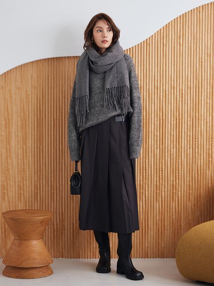 スパンコールVネックシャギーニット(ニット)｜トップス｜Mila Owen