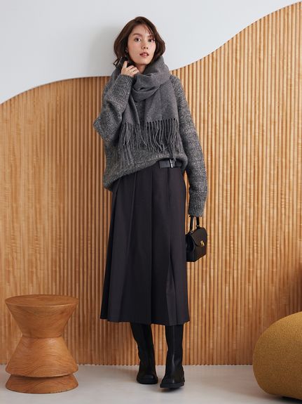 Mila Owen ミラオーウェン シャギーニットスカート Mila Owen（ミラオーウェン）の「シャギーニットボリュームスカート