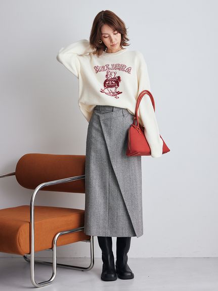 MILAOクルーネックジャガードニット(ニット)｜トップス｜Mila Owen