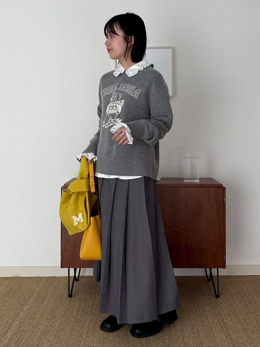 MILAOクルーネックジャガードニット(ニット)｜トップス｜Mila Owen